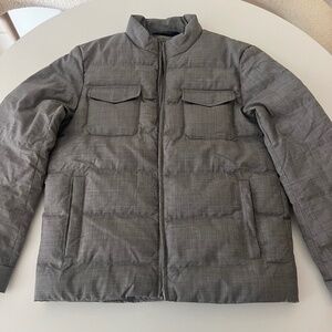 Peter Millar Crown Crafted Excursionist Lite Quilted Gray Jacket Md MSRP $1195